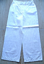 white evening trousers ladies for sale  LEICESTER