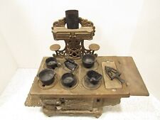 Antique Royal Cast Iron Sales Sample Mini 6 Burner Coal Stove/ Oven - +++, used for sale  Shipping to South Africa