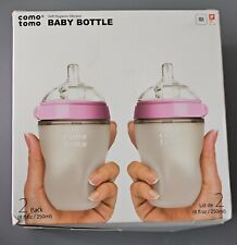 Comotomo Baby Bottle, Pink, 8oz (2 Count) for sale  Shipping to South Africa