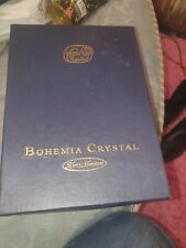 Boxed bohemia crystal for sale  LEEDS