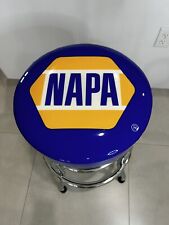 Napa Swivel Bar Stool: Padded Garage Shop Seat with Chrome Plated Legs, Blue for sale  Shipping to South Africa