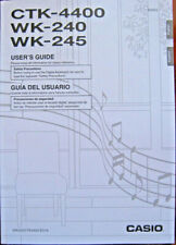 Teclado eletrônico Casio CTK-4400, WK-240, WK-245 livro manual original do proprietário. comprar usado  Enviando para Brazil