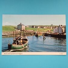 Boats Entering Eyemouth Harbour - Old Postcard - Posted 1985, used for sale  Shipping to South Africa