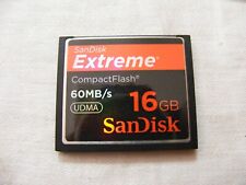 Cartão de memória flash compacto SanDisk Extreme 16GB 60MB/s UDMA , usado comprar usado  Enviando para Brazil