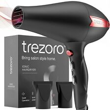 Used, TREZORO Professional 2200W Ionic Salon Hair Dryer for Normal & Curly Hair Black for sale  Shipping to South Africa