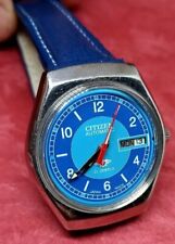 Relógio de pulso Citizen automático masculino mostrador azul dia e data vídeo comprar usado  Enviando para Brazil