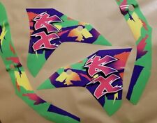 Used, Retro 1994 Graphics for Kawasaki KX250F 2017 2018 Sticker Kit Purple Green Pink for sale  Shipping to South Africa