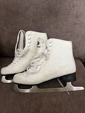 HESPELER SENIOR Woman’s White Ice Skates Size 6 with TUV Rheinland Blades for sale  Shipping to South Africa