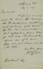 Usado, "Filantropo" Abiel Abbot carta escrita à mão baixa datada de 1870 certificado de autenticidade comprar usado  Enviando para Brazil