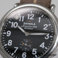 Reloj Runwell #1 MENSWEAR Shinola Detroit Argonite 1069 esfera negra subsegundos  segunda mano  Embacar hacia Argentina