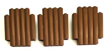 Lego Palisade Panel w/ Log Profile 2 x 6 x 6 Part 30140 x3 Reddish Brown 3832 for sale  Shipping to South Africa