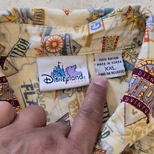 Camisa masculina manga curta Disney Disneyland Resort botão tamanho XXL CA ADVENTURE  comprar usado  Enviando para Brazil