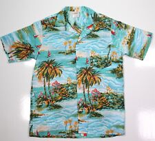 Usado, Camisa California Rainbow by Squire Vintage Aloha Floral Havaiana com Botões ~ P comprar usado  Enviando para Brazil