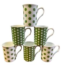 Spotty mug green for sale  RHYL