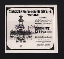 Wurzen werbung 1905 gebraucht kaufen  Leipzig