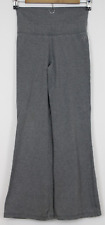 Pantalones para niñas Justice talla 8 (24"" X 25,5") gris ropa activa mezcla algodón pierna ancha segunda mano  Embacar hacia Argentina