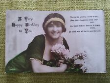 1920 birthday postcard for sale  NORWICH