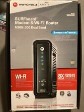 ARRIS Surfboard SBG6580-2 300 Mbps 4 Port Cable Modem and Wi-Fi Router Brand New for sale  Shipping to South Africa