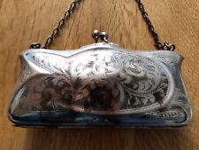 Antique Art Nouveau Silver Plated Finger Purse EPNS for sale  Shipping to South Africa