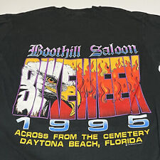 CAMISETA GRANDE DE COLECCIÓN BOOTHILL SALOON Daytona Beach 1995 SEMANA DE BICICLETAS motocicleta segunda mano  Embacar hacia Argentina
