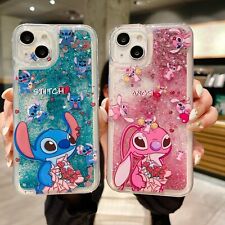 Used, For Various Phone Cartoon Cute Rose Stitch Liquid Bling Quicksand Case Cover for sale  Shipping to South Africa