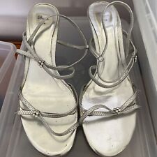 bhs silver sandals for sale  GATESHEAD