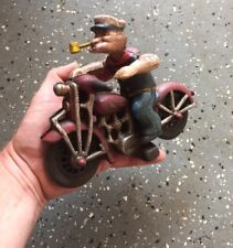 Motocicleta Popeye Hierro Fundido Patina Fatboy Piloto HOTROD Coleccionista 4+ LBS REGALO segunda mano  Embacar hacia Argentina