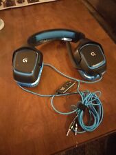 Auriculares para juegos Logitech G430 negros/azules (sin dongle USB), usado segunda mano  Embacar hacia Argentina