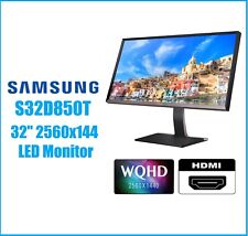 A+ Samsung 32" S32D850T WQHD 2560x1440 LCD Monitor W-LED 100% sRGB wide HDMI DP for sale  Shipping to South Africa