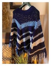 crochet handmade poncho for sale  POOLE