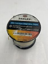 Dasleo Wire Rope 304 Stainless Steel Wire Cable 328FT (100M) Polished for sale  Shipping to South Africa