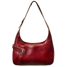 Vintage Wilson’s Pelle Studio Burgundy Red Italian Leather Shoulder Bag Y2K for sale  Shipping to South Africa