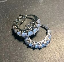 Exquisite zirkonia hoop gebraucht kaufen  Recklinghausen