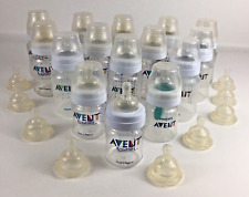 Philips Avent Naturally Baby 15 Bottle Lot Infant Feeding Screw Cap Lid Nipples for sale  Shipping to South Africa