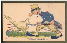 Cartolina militare satirica usato  Italia