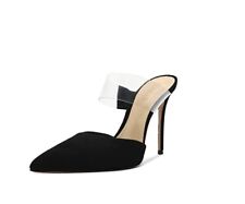 Sapato salto alto feminino Schutz camurça preta plexi alça transparente bomba salto agulha 8B. comprar usado  Enviando para Brazil