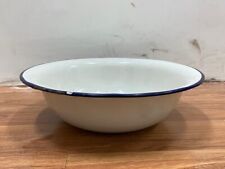 OLD VINTAGE RARE UNIQUE PORCELAIN ENAMEL IRON BIG BOWL, COLLECTIBLE for sale  Shipping to South Africa