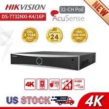 Reconocimiento facial SATA Hikvision AcuSense 32 canales 4K NVR DS-7732NXI-K4/16P 4, usado segunda mano  Embacar hacia Argentina