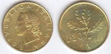 Lira Italiana: Monete da 20 Lire - FDC ASSOLUTO - da rotolino - dal 1969 al 1999 usato  Vignate