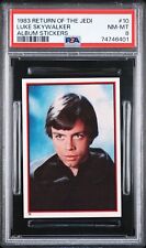 1983 Star Wars El Retorno del Jedi Álbum Pegatinas #10 Luke Skywalker PSA 8 Casi nuevo-Mt segunda mano  Embacar hacia Argentina