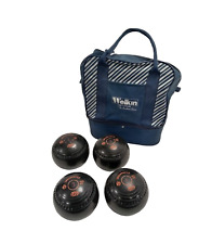 Bundle x4 Greenmaster Lawn Bowls Size 4 H723 Bowling With Welkin Carry Bag, used for sale  Shipping to South Africa