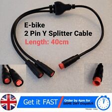 Cable divisor en Y E-bike ROJO 2 pines enchufe para bicicleta eléctrica para sensor de freno de scooter segunda mano  Embacar hacia Argentina