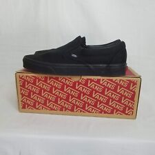 Vans Classic Slip On Black Canvas Shoes Mens Size 11 EUC myynnissä  Leverans till Finland