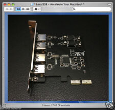 Atualização de placa 4 portas SuperSpeed USB 3.0 PCIe *Mac Pro 2006-2012 / 2019 macOS 14.x comprar usado  Enviando para Brazil