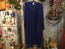 Usado, Lindo vestido de miçangas azul royal Studio One com jaqueta de chiffon frisada.  18W comprar usado  Enviando para Brazil