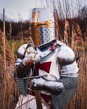 Conjunto de armadura de corpo inteiro cavaleiro templário medieval cosplay terno armadura de Halloween comprar usado  Enviando para Brazil
