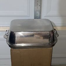 Vintage WEAR-EVER 818 & 918 Two-Piece Roaster Dutch Oven Aluminum Pan & Lid USA for sale  Shipping to South Africa