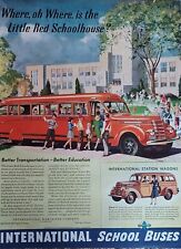 International School Bus & Station Wagon Vintage Magazine Ad 1940 comprar usado  Enviando para Brazil