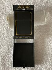 Black brass zippo for sale  SAFFRON WALDEN