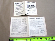 Sears craftsman booklets for sale  Shipping to Ireland